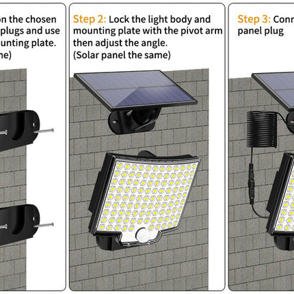 Garden Lamp 106led Solar Wall Lamp