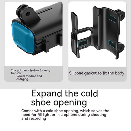 Pocket3 Extension Parts Protection Frame Extension Handle Cold Shoe Adapter Bracket
