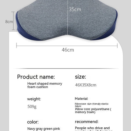 Heart-shaped Seat Cushion Slow Rebound Memory Foam Car Seat