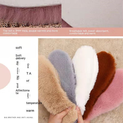 Thick Rabbit Fur Winter Warm Insole