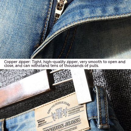 Hong Kong Style Ripped Jeans American Casual Loose