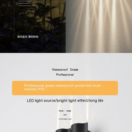 Modern Led Outdoor Up And Down Spotlight Waterproof
