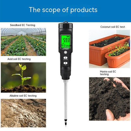 Thermometer Soil Conductivity Meter Water Quality Hydroponic Planting Instrument