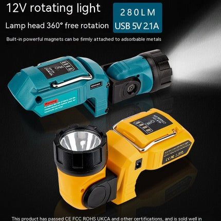 Rechargeable LED Universal Rotating Flashlight