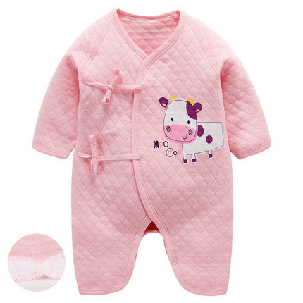 Newborn One-Piece Garment Spring Cotton-Padded Clothes Class A Clothing Bag Fart Suit