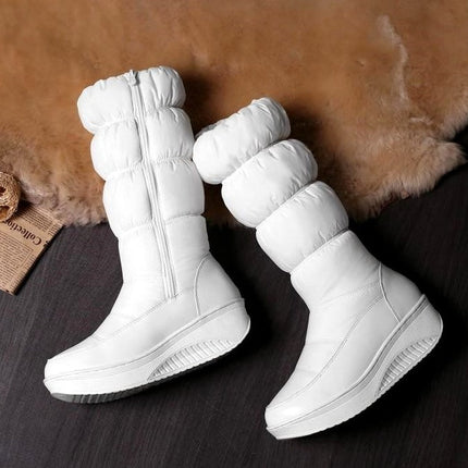 New waterproof down snow boots in winter