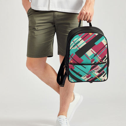 CREATIVE ABSTRACT CREATED BY FLIPSTYLEZ Classic Faux Leather Backpack