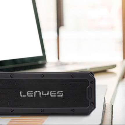 Cold lion (Lenyes) Bluetooth speaker black 360 degree surround waterproof shatter-resistant wireless speaker / stereo