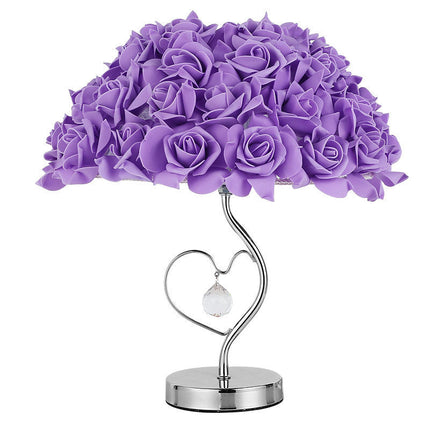Rose Heart-shaped Table Lamp