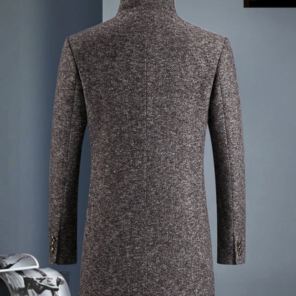 Winter wool thickened windbreaker man