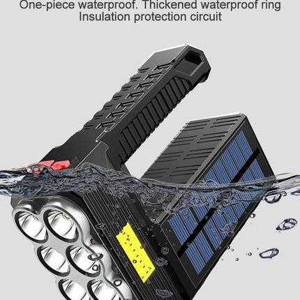 Solar Rechargeable Usb Flashlight Led
