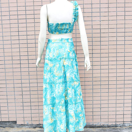 One-shoulder Back Fashionable Two-piece Sexy Dress