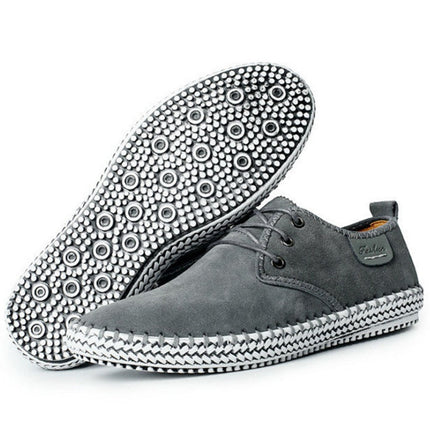 new casual shoes large size leather shoes handmade leather stitching men's shoes