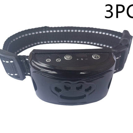 Dog Training Collar Waterproof Electric Pet Remote Control Rechargeable Dogs Trainer Bark Arrester With Shock Vibration Sound