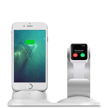 Two-in-one aluminum alloy metal charging stand