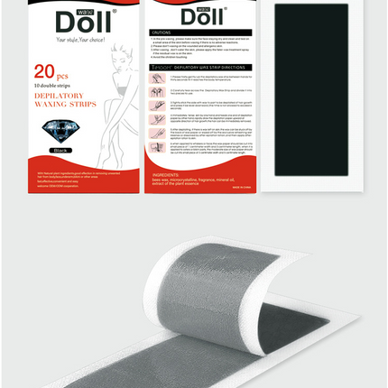 Non-woven depilatory wax paper