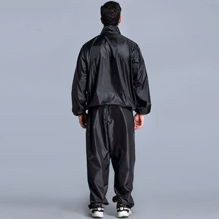Men's Black Sweating Plus Size Exercise Suit