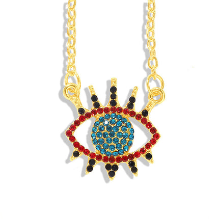 New Stylish charming Protection Jewelry | Mythical Eye Amulet with Pave Crystal Inlay For Women