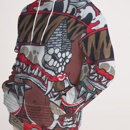 20 cool dragon red design Men's All-Over Print Hoodie