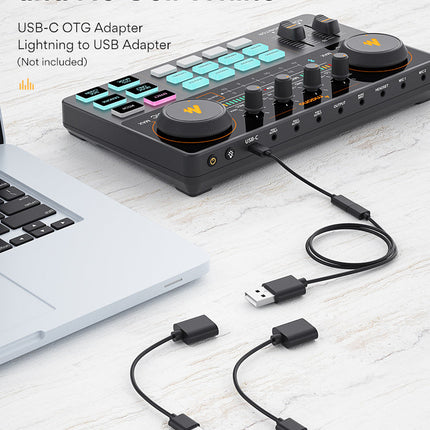 Portable Mobile microphone Condenser universal live broadcast equipment