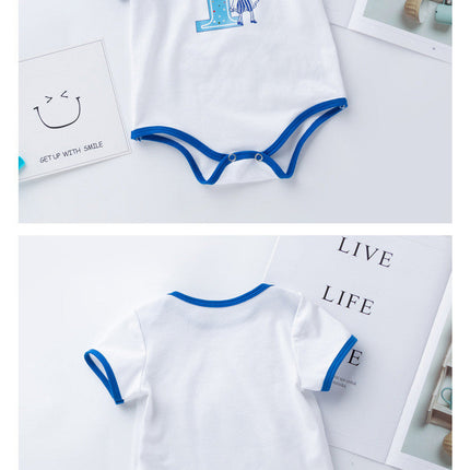 Summer new men's and women's baby triangle romper