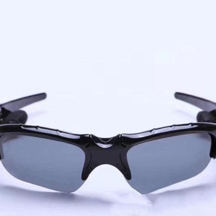 Midnight Black Titan Audio Specs | IPX4 Waterproof Smart Bluetooth 5.0 Sports Sunglasses with Wireless Mic & Open-Ear Audio