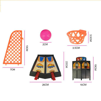 Double play basketball toy children's finger ejection