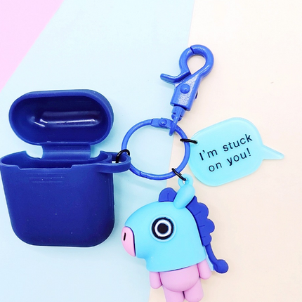 Compatible with Apple, Bulletproof Boys Keychain AirPods Cover