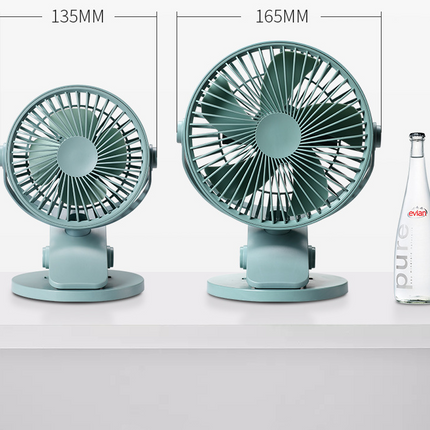 USB Small Fan Large Wind Silent Desktop Pinch Fan Student Dormitory Bed Office Charging Mini Clip Fan Wall Mounted