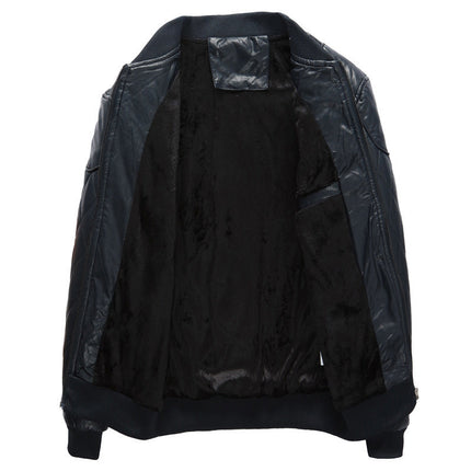 Men's winter plush suede jacket