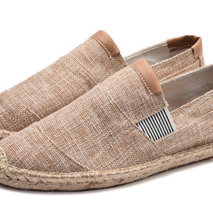 Handmade straw shoes canvas shoes