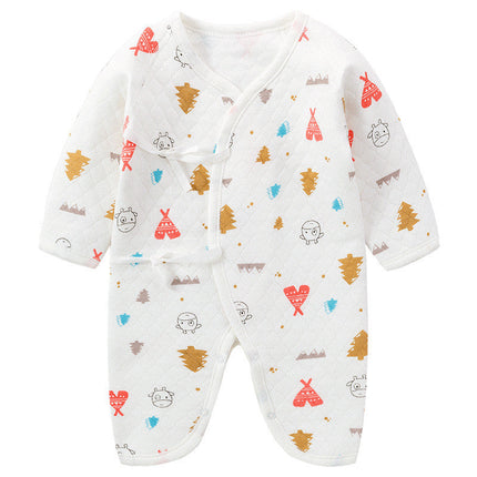 Newborn One-Piece Garment Spring Cotton-Padded Clothes Class A Clothing Bag Fart Suit