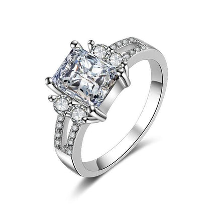 Zircon ring men and women trend exaggerated purple diamond jewelry accessories