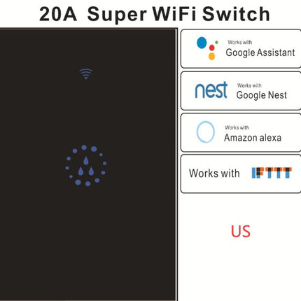 Smart WIFI water heater touch switch mobile phone remote control high power switch