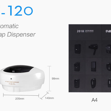 Wall-mounted automatic soap dispenser