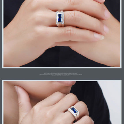 S925 Sterling Silver Jewelry Kyanite Ring Ring
