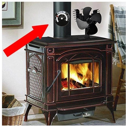 Fireplace thermometer