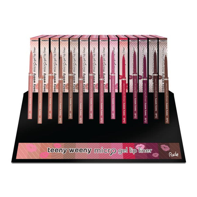 RUDE Teeny Weeny Micro Gel Lip Liner Display Set 112 pcs