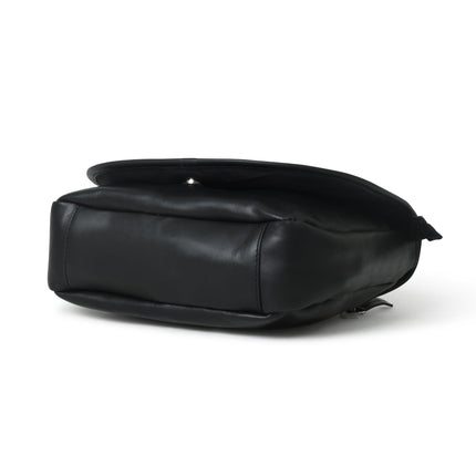 The Croco Satchel- Black