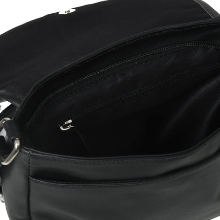 The Croco Satchel- Black