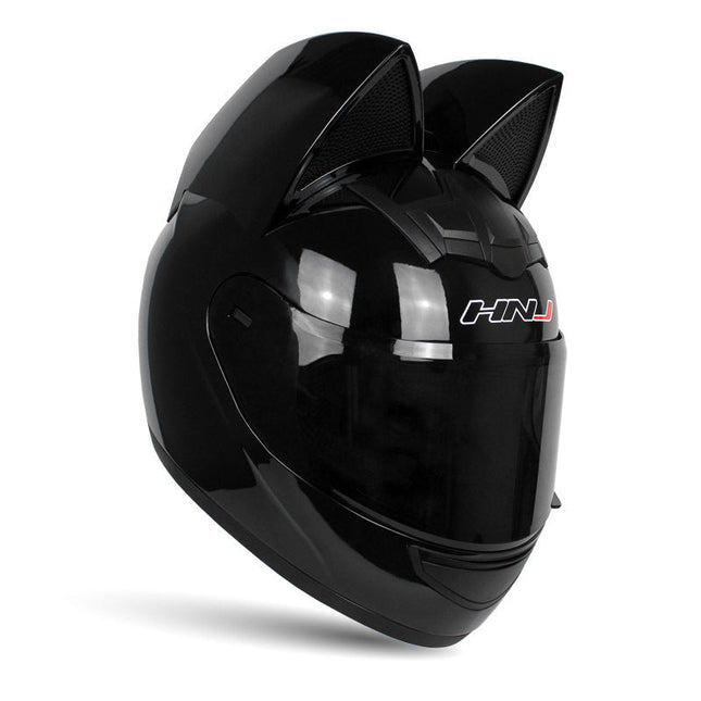 Personalized Cat Ears Electric Motorcycle Helmets for Men and Women - Custom Fit, Safe, and Stylish