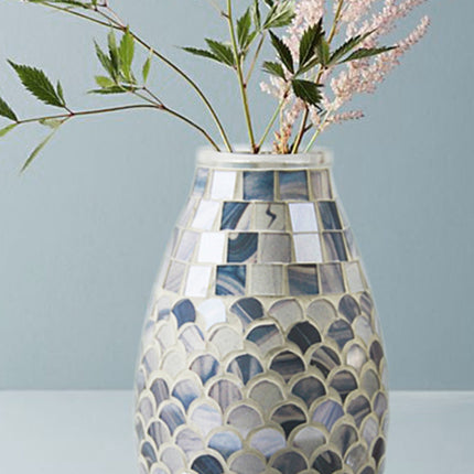 Nordic Light Mosaic Glass Vase Home Office
