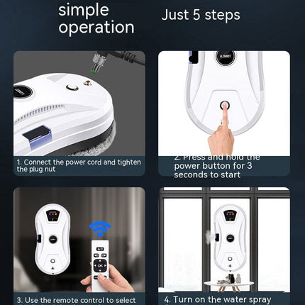 Intelligent Water Spray Window Cleaning Robot Automatic Electric Remote Control Intelligent Water Spray Window Cleaning Robot