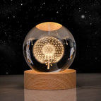 Solid Wood Lamp Holder / Dandelion 6CM