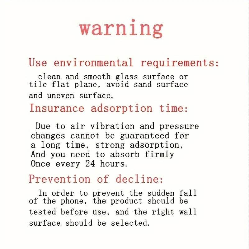 2pcs Double-Sided Silicone Phone Wall Mount with Suction Grip