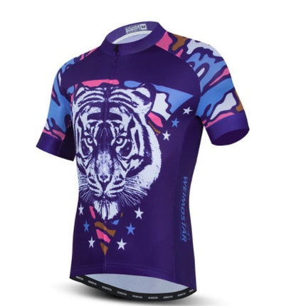 Cycling Jerseys Men 3D Lion Printing Bicycle Clothing Breathable Short Sleeve Shirts Quick Dry Bike Tops