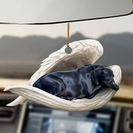 Car Pendant Sleeping Dog Angel Home Decor Acrylic Showcase Hanging Ornaments For Doors