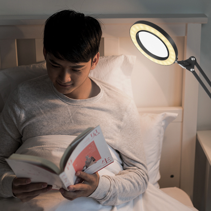 Table Lamp Desktop Clip Type Glass Magnifier