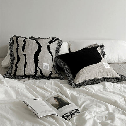 Light Luxury Home Living Room Sofa Tassel Pillow Cushion