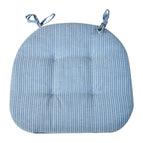 Blue and white strips / 42x40cm
